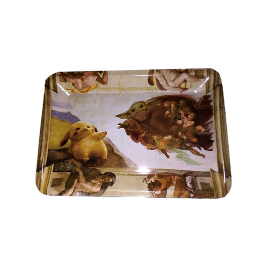 Baby Yoda and Pikachu Rolling Tray - Small
