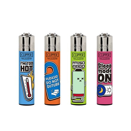 Clipper Lighter - Trendy Sentences (4 Trays with Stand)
