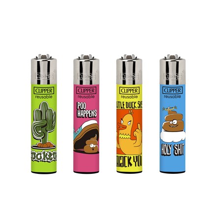 Clipper Lighter - Trendy Sentences (4 Trays with Stand)