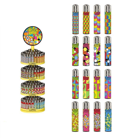 Clipper Lighter - Random Art (3 Trays with Stand)