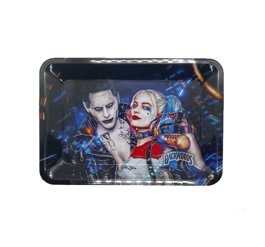 Joker and Harley Rolling Tray - Small