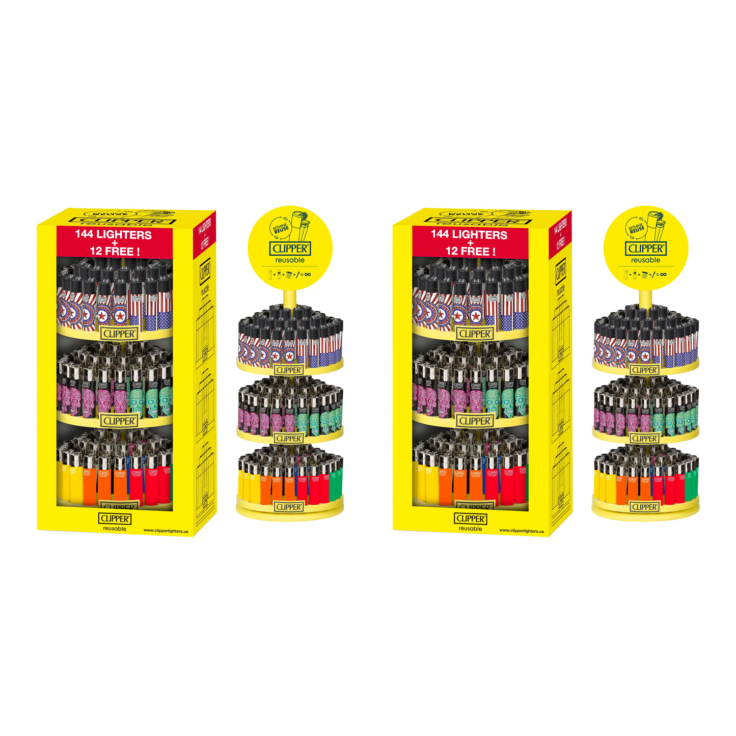 Clipper Lighter - I Love Music (6 Trays with Stand)