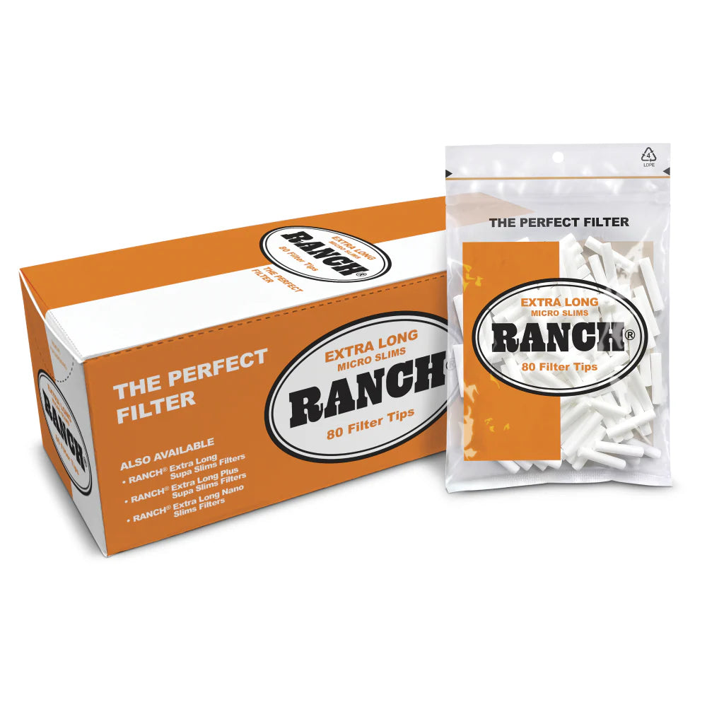 Ranch Filters Extra Long Micro Slim (Box of 12)