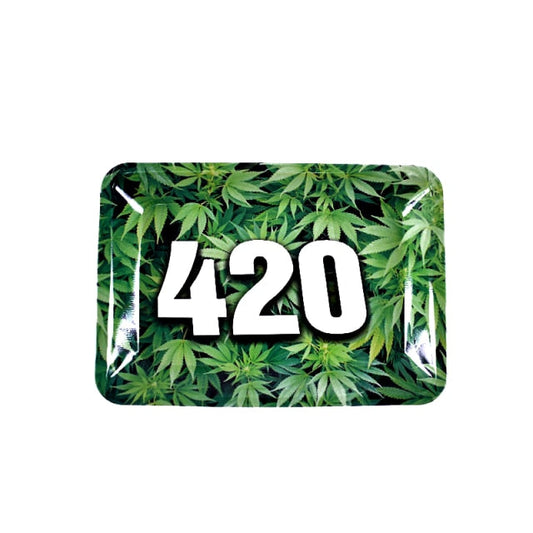 420 Green Rolling Tray - Small