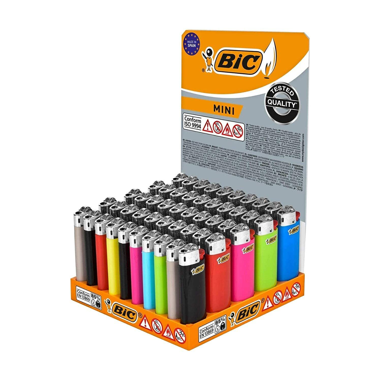 BIC Lighters Mini (Tray of 50) - 12 Boxes