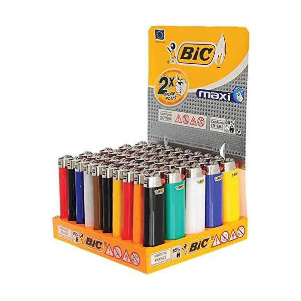 BIC Lighters Maxi (Tray of 50) - 12 Boxes