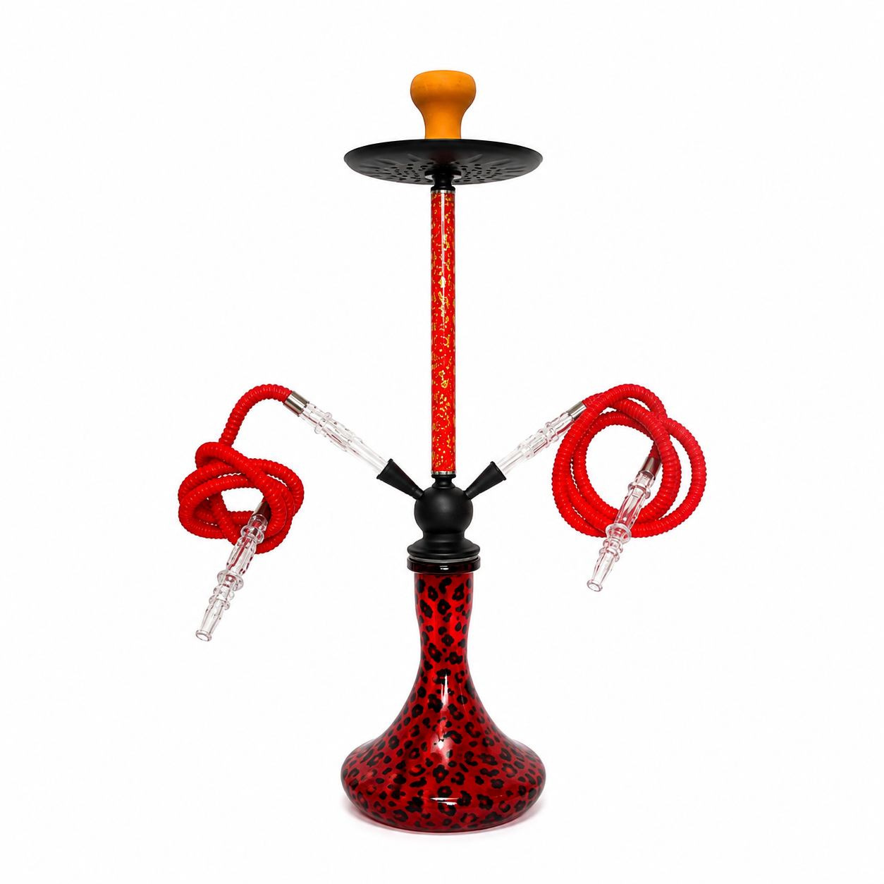 75cm Red Leopard Hookah