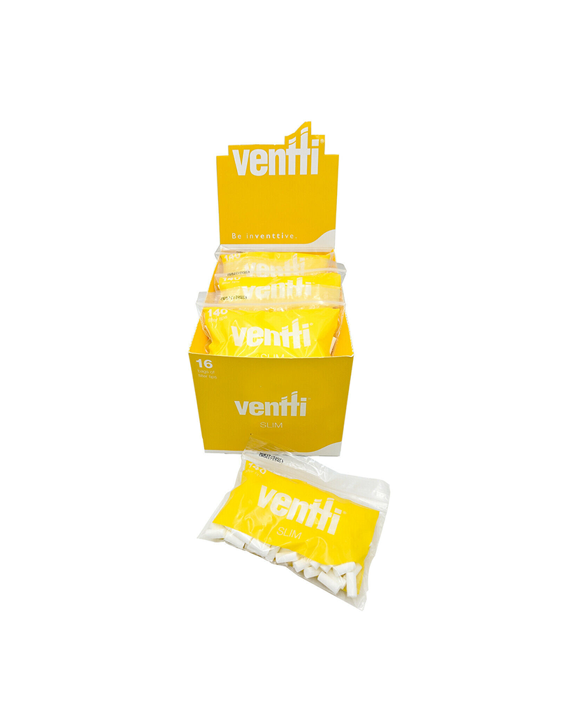 Ventti Filters Slim Yellow (Box of 12) - 20 Boxes