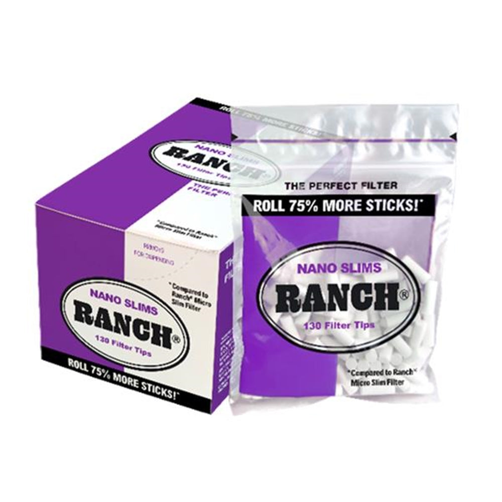 Ranch Filters Nano Slim Purple (Box of 12) - 20 Boxes
