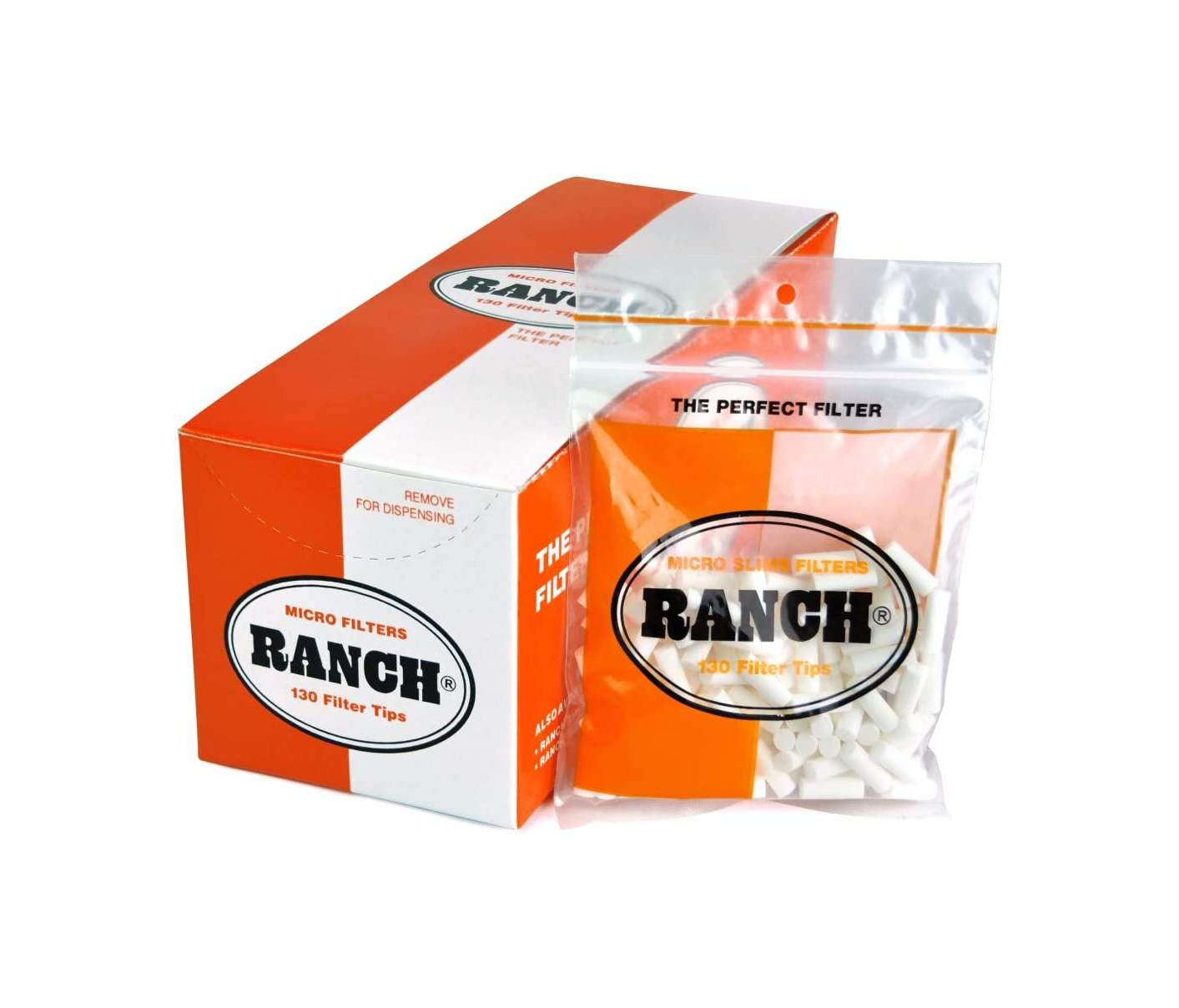 Ranch Filters Micro Slim Orange (Box of 12) - 20 Boxes