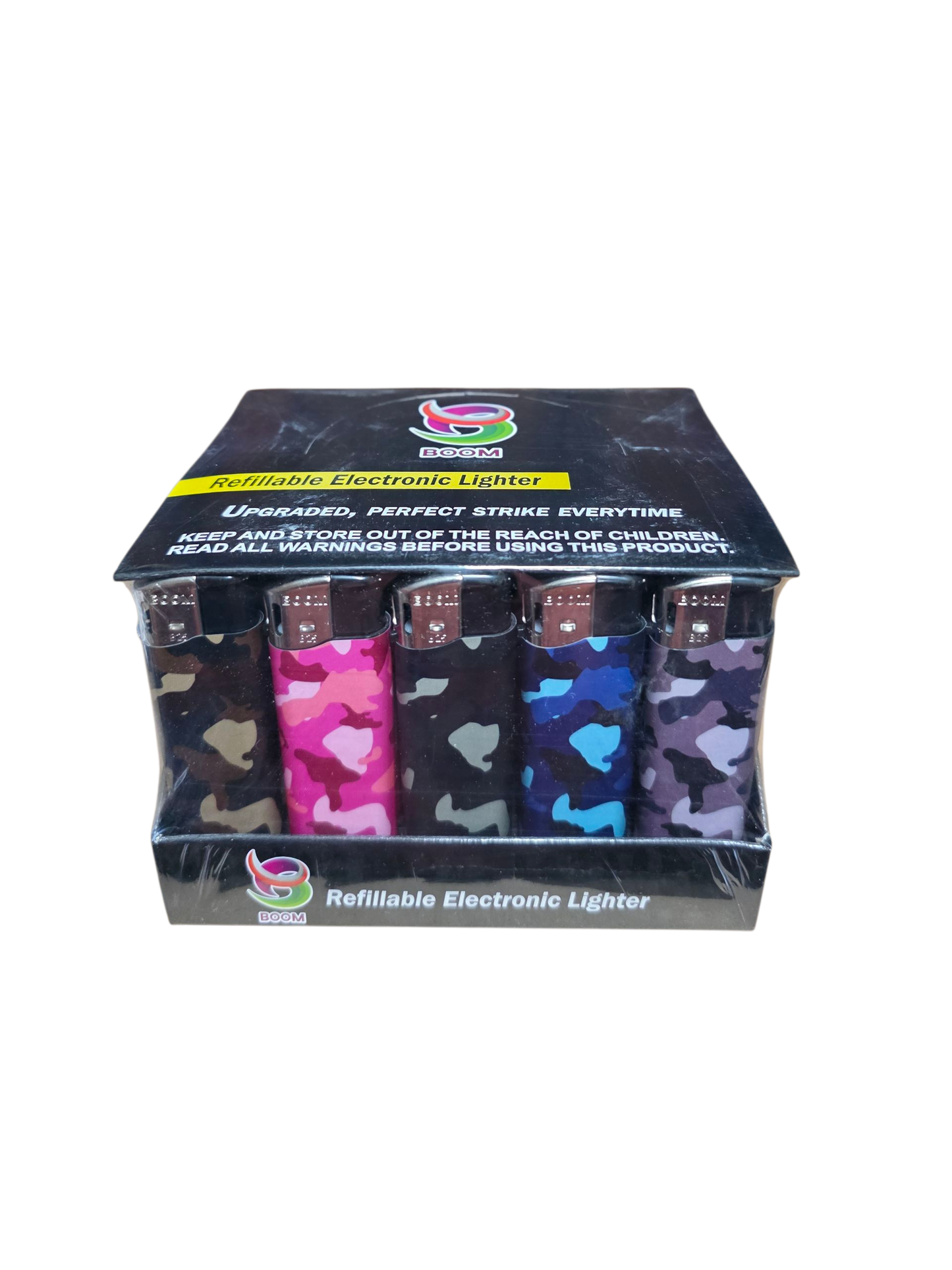Boom Gas Lighters - Camo (50 Pack)