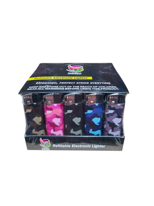 Boom Gas Lighters - Camo (50 Pack)