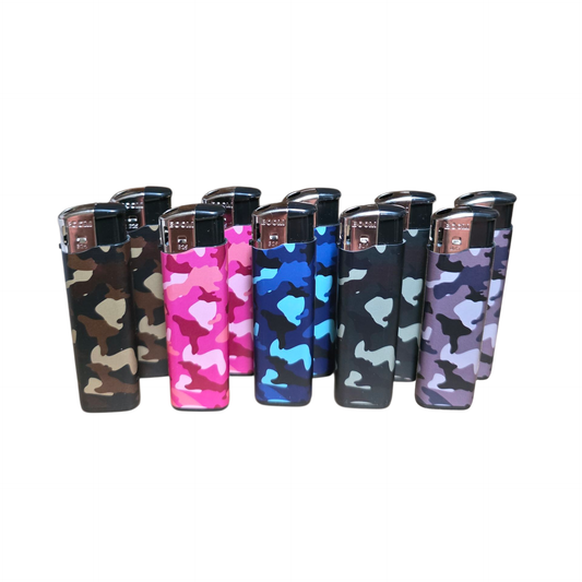 Boom Gas Lighters - Camo (10 Pack)