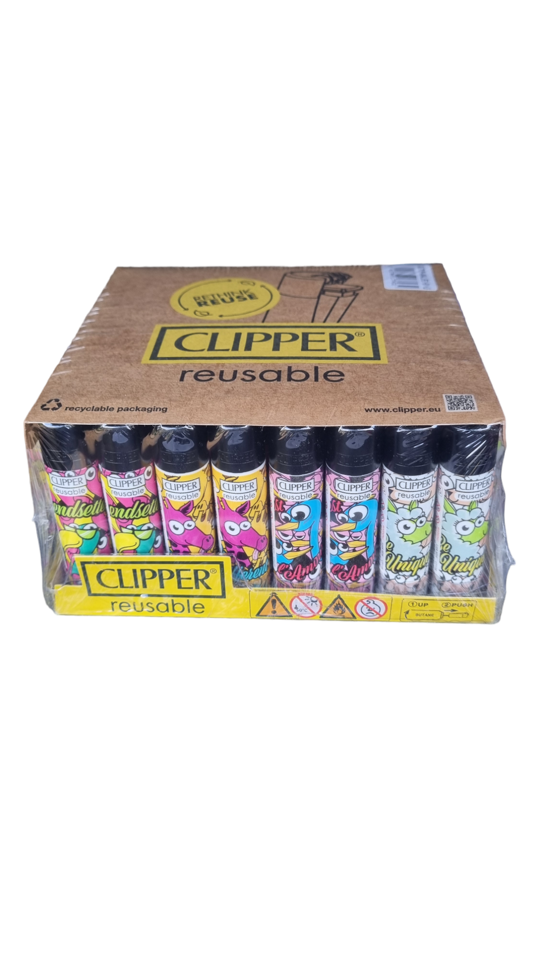 Clipper Lighter - Animal Life (Tray of 48)