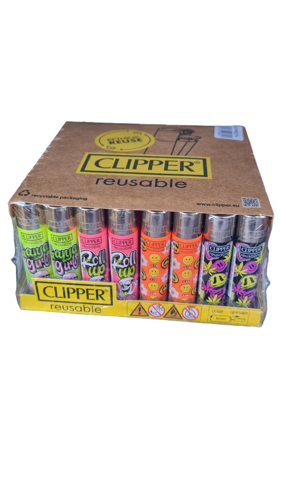 Clipper Lighter - Roll Up (Tray of 48)