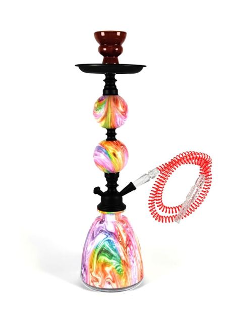 45cm Rainbow Swirl Hookah