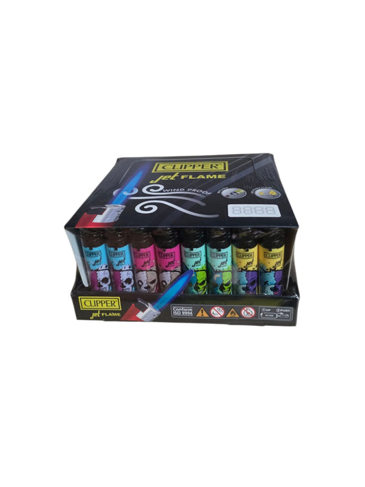 Clipper Jet Lighter - Skull Bear (Tray of 48)