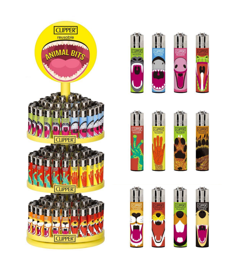 Clipper Lighter - Animal (3 Trays with Stand)