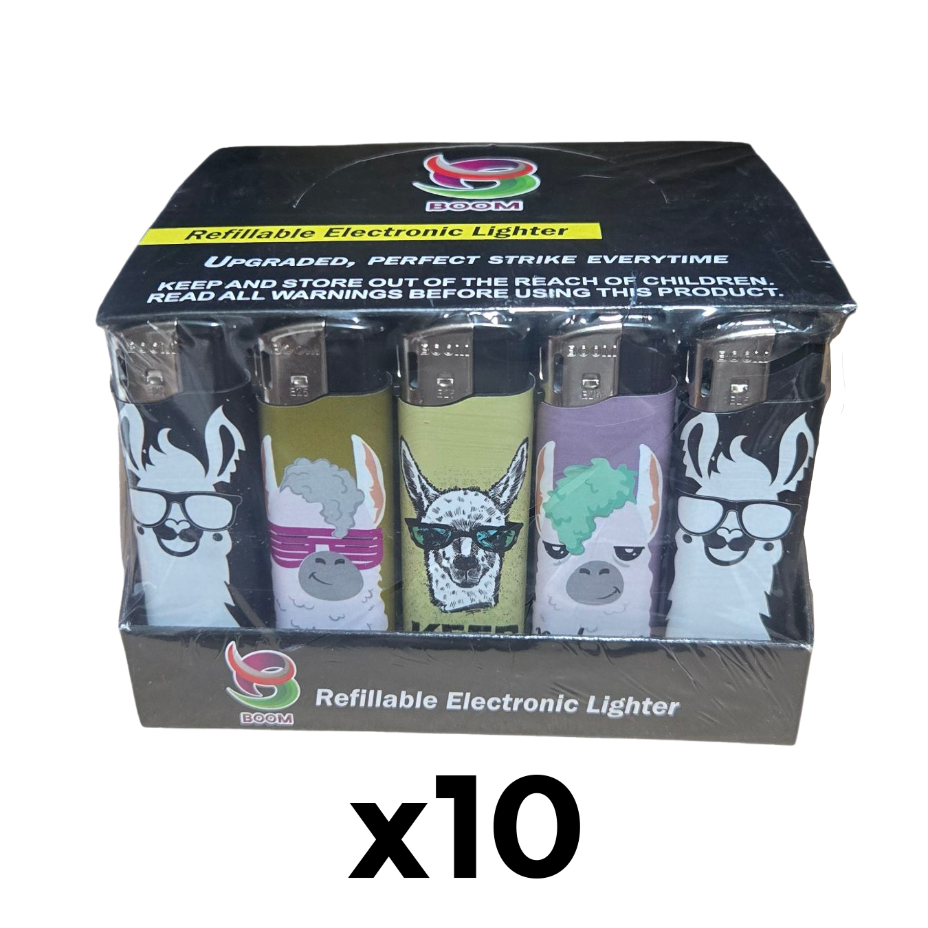 Boom Gas Lighters - Cool (50 Pack) - 10 Boxes