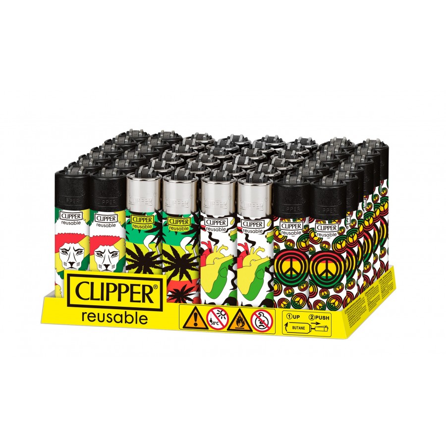 Clipper Lighter - Reggae Life (Tray of 48)