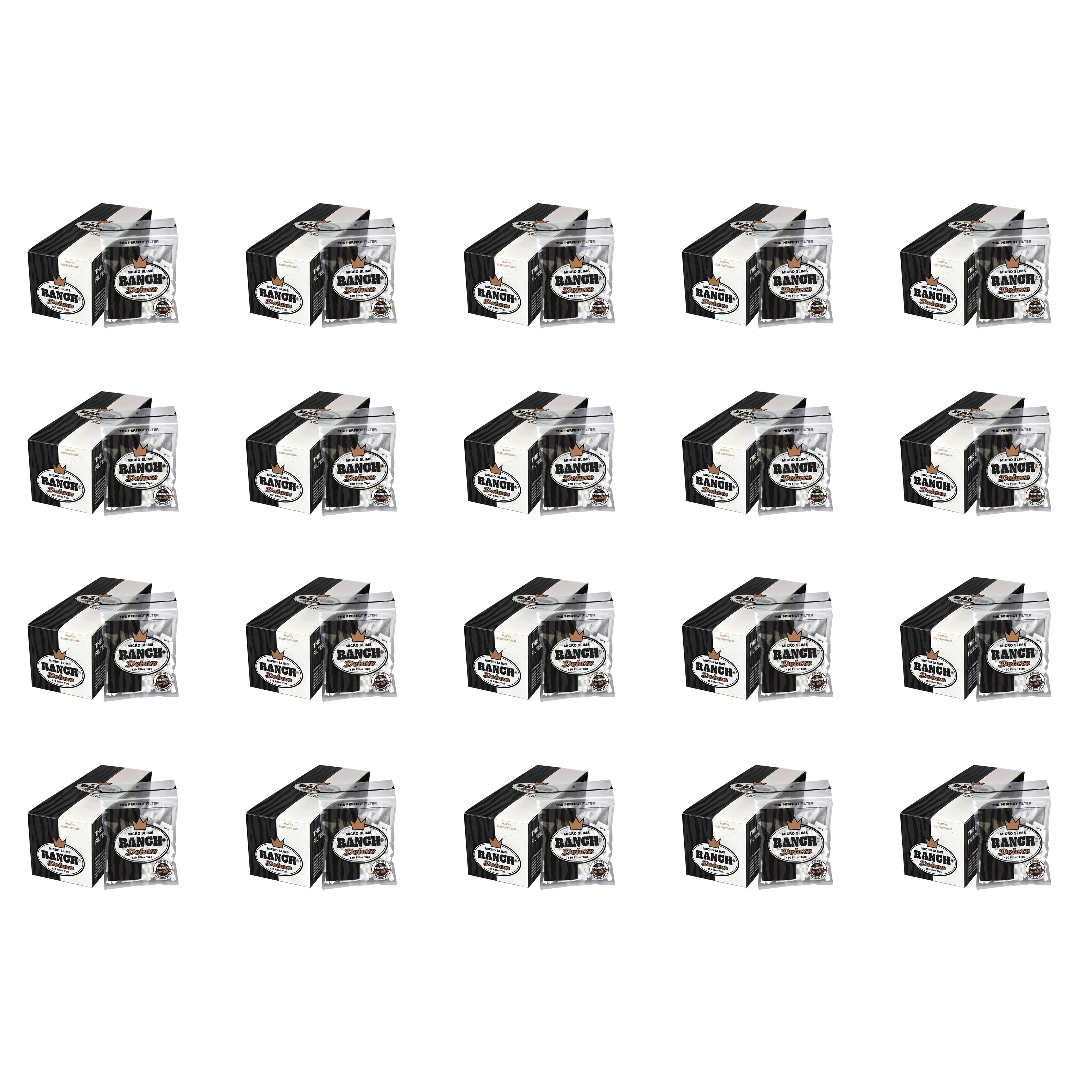 Ranch Filters Deluxe Micro Slim (Box of 12) - 20 Boxes