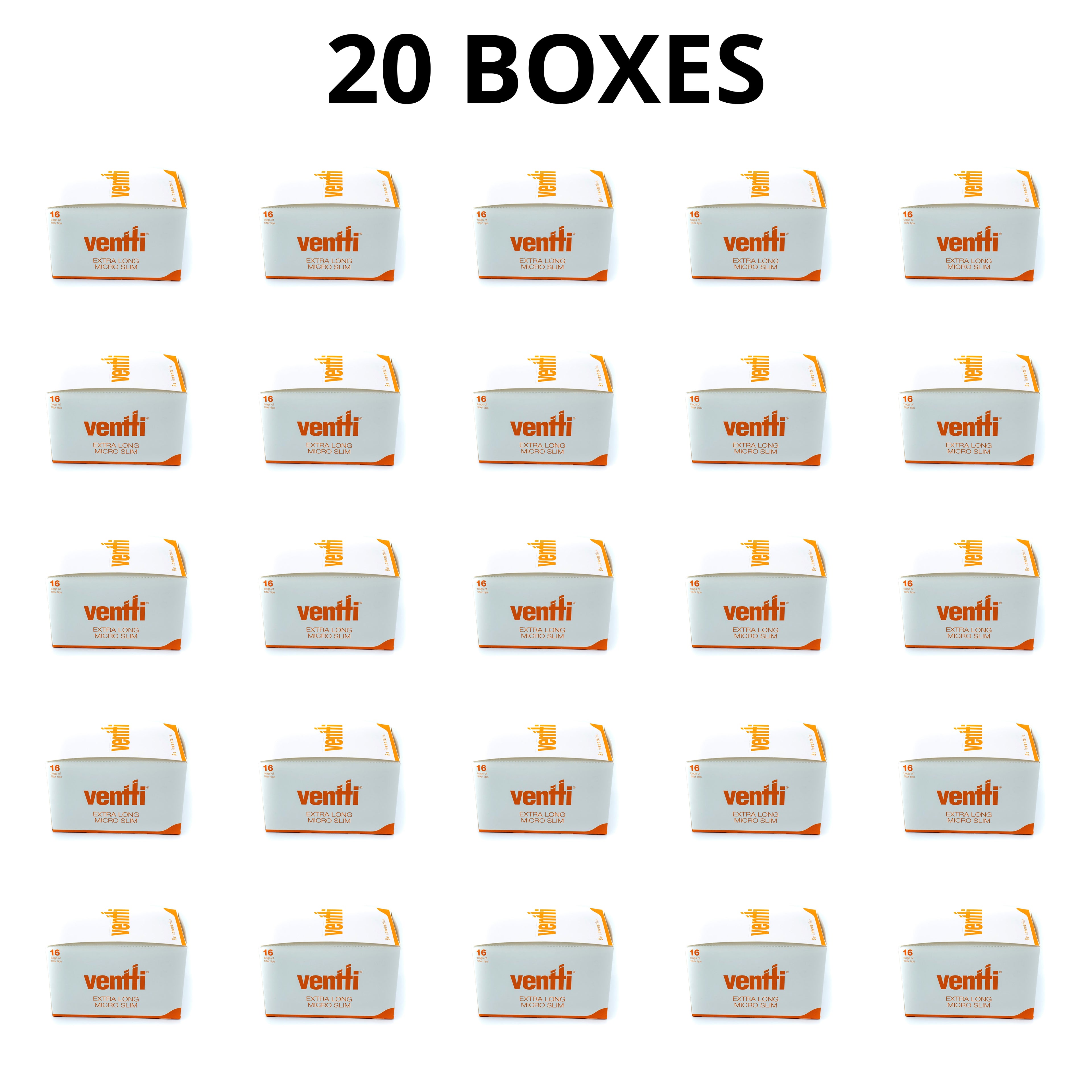 Ventti Filters Extra Long Micro Slim (Box of 12) - 20 Boxes