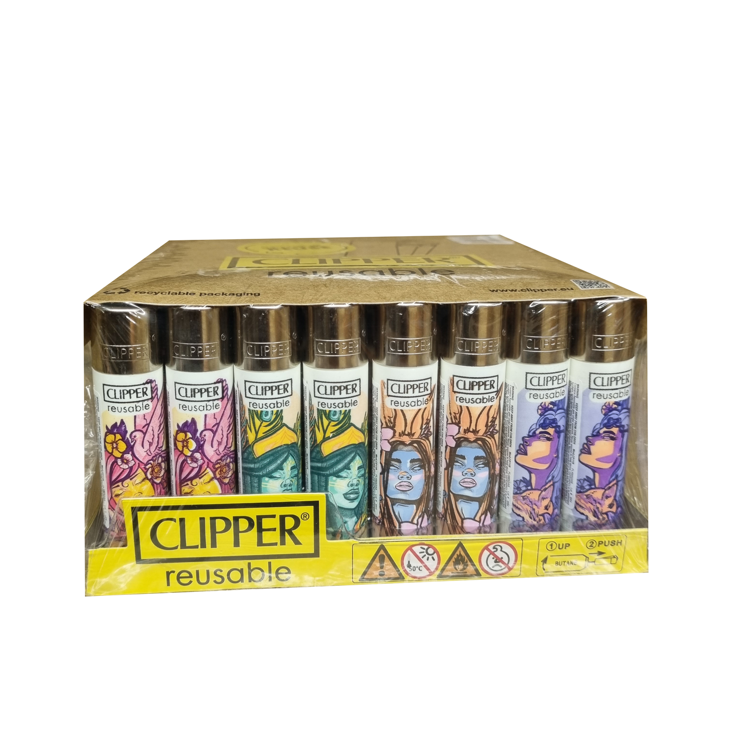 Clipper Lighter - Goddesses (Tray of 48)