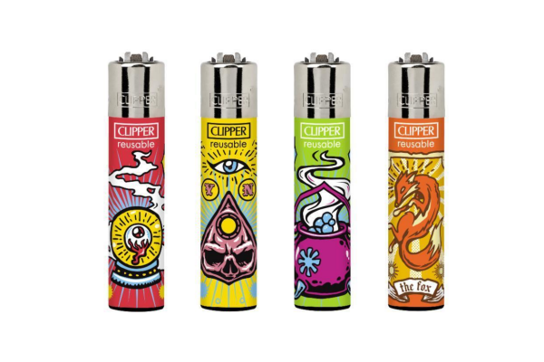 Clipper Lighter - Haunted (Tray of 48)