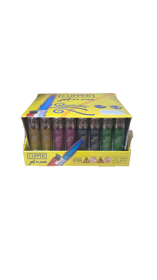 Clipper Jet Lighter - Metallic Gradient (Tray of 48)