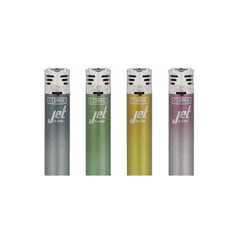 Clipper Jet Lighter - Metallic Gradient (Tray of 48)