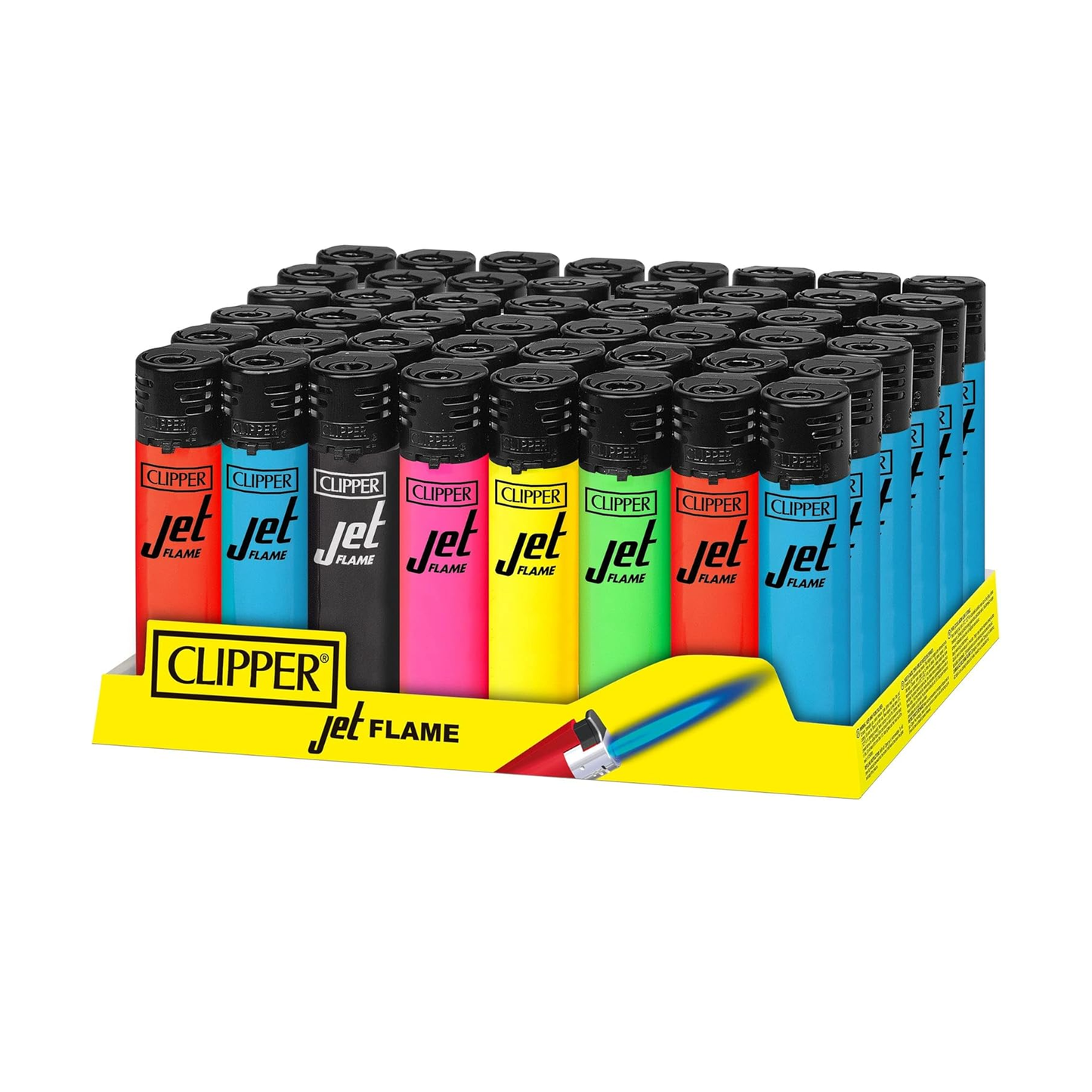 Clipper Jet Lighter - Shiny (Tray of 48)