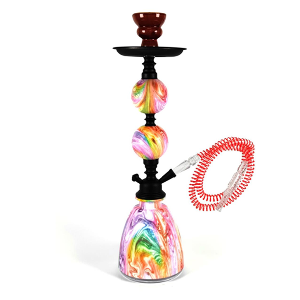 45cm Rainbow Swirl Hookah