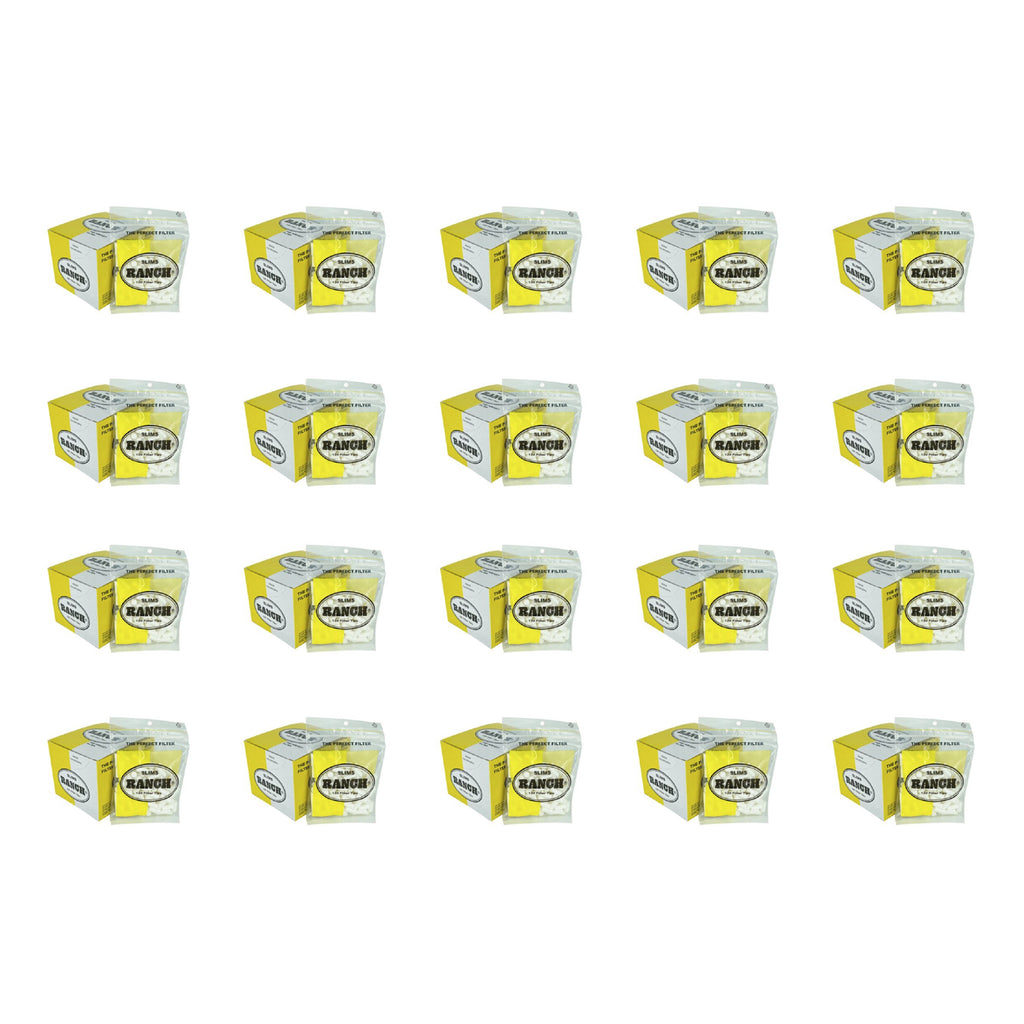 Ranch Filters Slim Yellow (Box of 12) - 20 Boxes