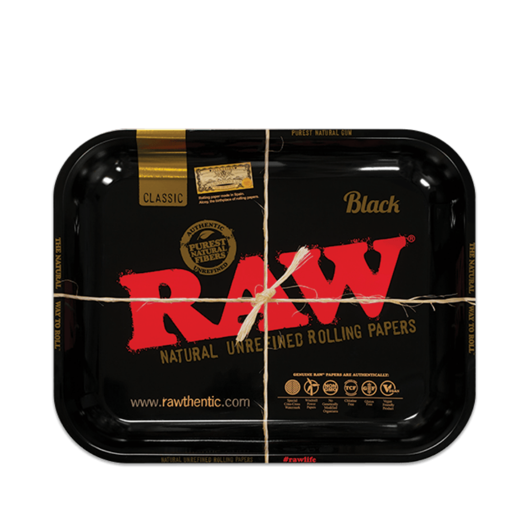 RAW Black Rolling Tray - Large